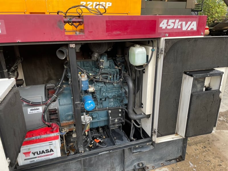 ปล่อยด่วน‼️ เครื่องปั่นไฟมือสองจากญี่ปุ่น🇯🇵 shindaiwa ขนาด 45KVA 