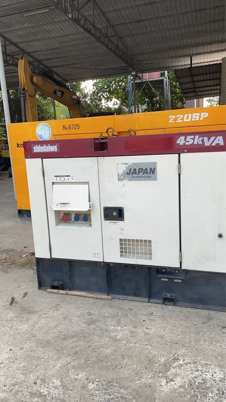 ปล่อยด่วน‼️ เครื่องปั่นไฟมือสองจากญี่ปุ่น🇯🇵 shindaiwa ขนาด 45KVA 