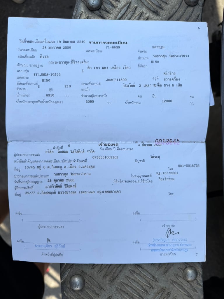 HINO FF 210แรงม้า รถบรรทุก 6ล้อ กระบะคอกสูง ปี1997