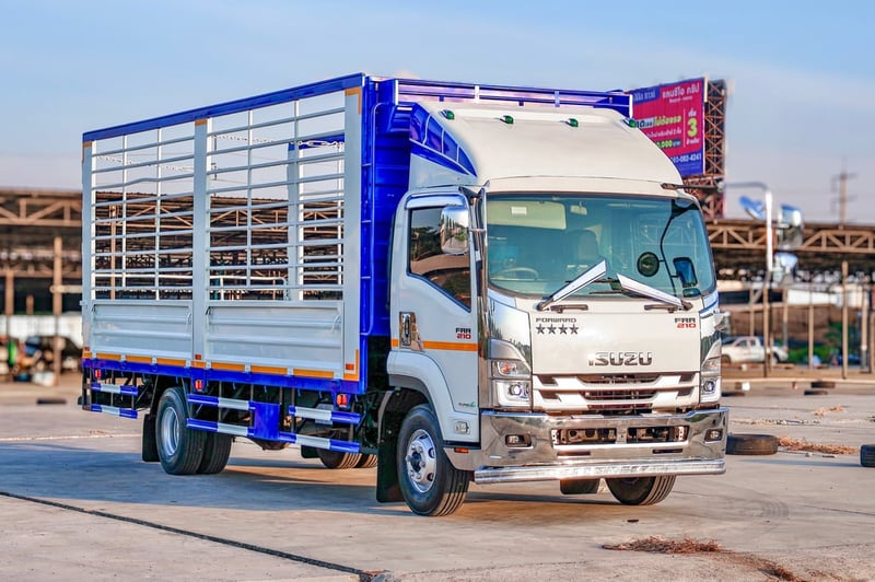ISUZU FRR 210แรงม้า 6ล้อกระบะคอกปี2023