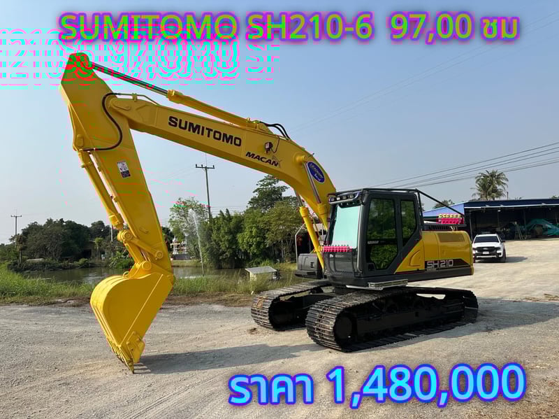 🎉SUMITOMO. SH 210-6  🎉รถสวยๆ 1,480,000 บาท 🎉  9,700 ชม   🎉เครื่องดี ปั้มแรง   เอวแน่น  เอกสารเล่มทะเบียน นครปฐม โทร 0626426323