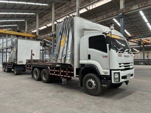 รถพ่วงแม่ลูกไม่ดั้มพ์ ปี 63 ยี่ห้อ ISUZU รุ่น FVM34QSXXU 300 แรงม้า เลขไมล์ 169,987 กม. รถพ่วงแม่ลูกไม่ดั้มพ์ ปี 63 ยี่ห้อ ISUZU รุ่น FVM34QSXXU 300 แรงม้า เลขไมล์ 169,987 กม.