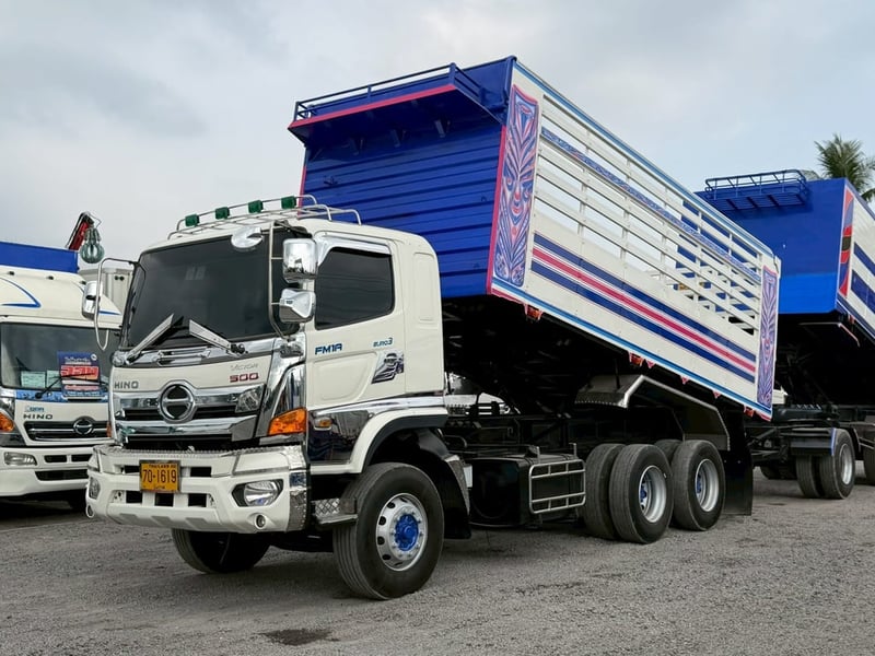 hino FM1 รถบรรทุก 10ล้อ ดั้มพ์ ปี2017 เลขไมล์น้อยกว่า 500,000 กม.