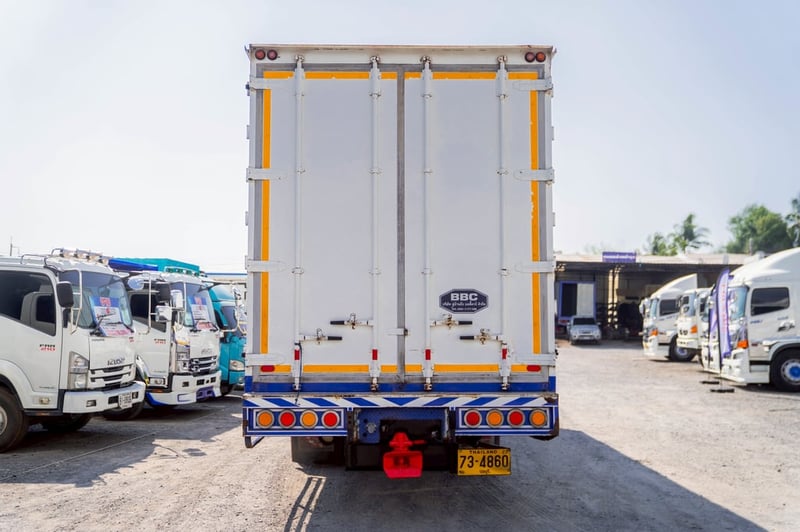 HINO FG รถบรรทุก 6ล้อ ตู้แห้ง ปี2019 เลขไมล์น้อยกว่า 500,000 กม.