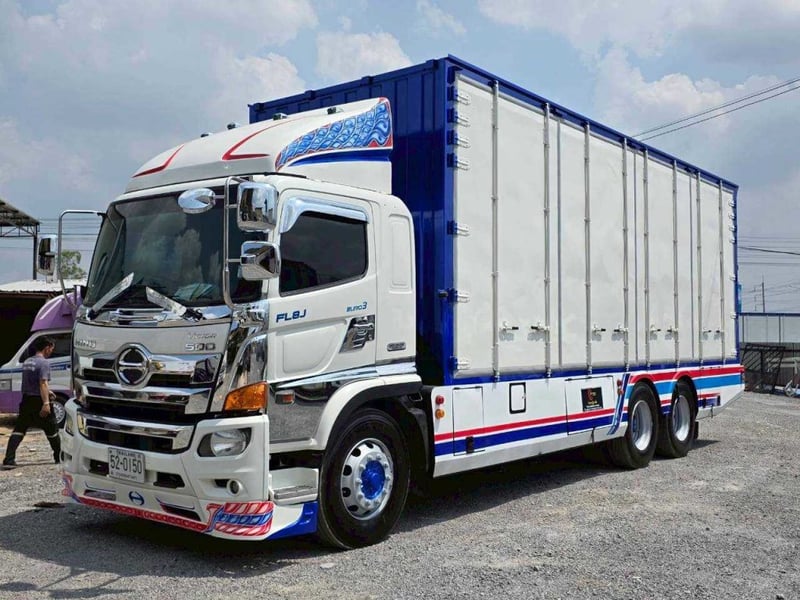 HINO FL รถบรรทุก 10ล้อ ตู้แห้ง ปี2016 เลขไมล์ 583,230 กม.
