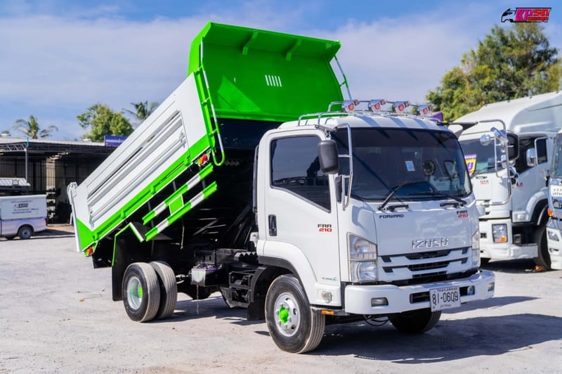 ISUZU FRR รถบรรทุก 6ล้อ ดั้มพ์ ปี2020 เลขไมล์น้อยกว่า 100,000 กม.