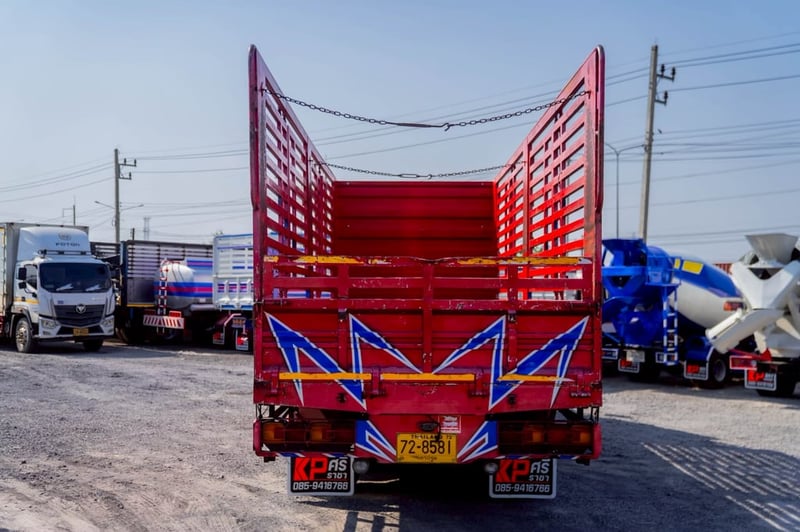 hino fg8j รถบรรทุก 10ล้อ กระบะคอกสูง ปี2022 เลขไมล์น้อยกว่า 500,000 กม.