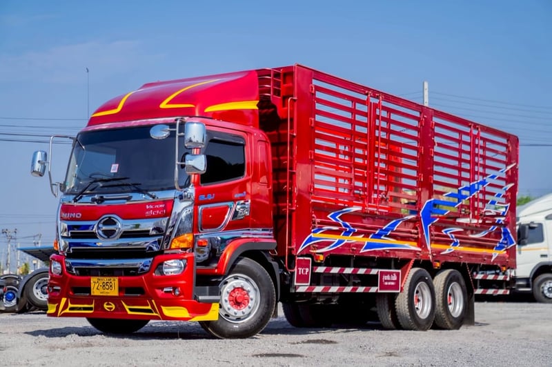 hino fg8j รถบรรทุก 10ล้อ กระบะคอกสูง ปี2022 เลขไมล์น้อยกว่า 500,000 กม.