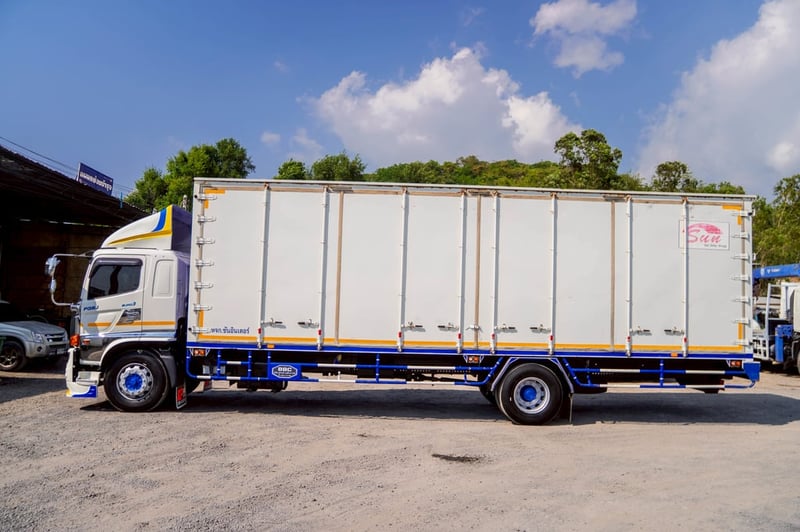 HINO FG รถบรรทุก 6ล้อ ตู้แห้ง ปี2019 เลขไมล์น้อยกว่า 500,000 กม.