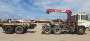 หัวลาก+หาง ติดเครน 5 ตัน HINO 700 เครื่องP11C-330แรงม้า