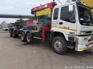 หัวลาก+หาง ติดเครน 5 ตัน ISUZU  เครื่องPSD1-320แรงม้า