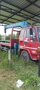 ISUZU FSR11H 145แรงม้า รถบรรทุก 6ล้อ กระบะเหล็กติดเครน ปี1993