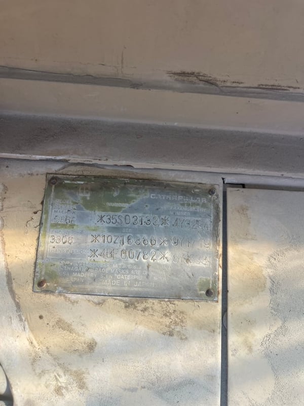 ขายรถตักล้อยาง CAT 966E ใช้งานได้ ใบซื้อขาย ราคา7.5แสน