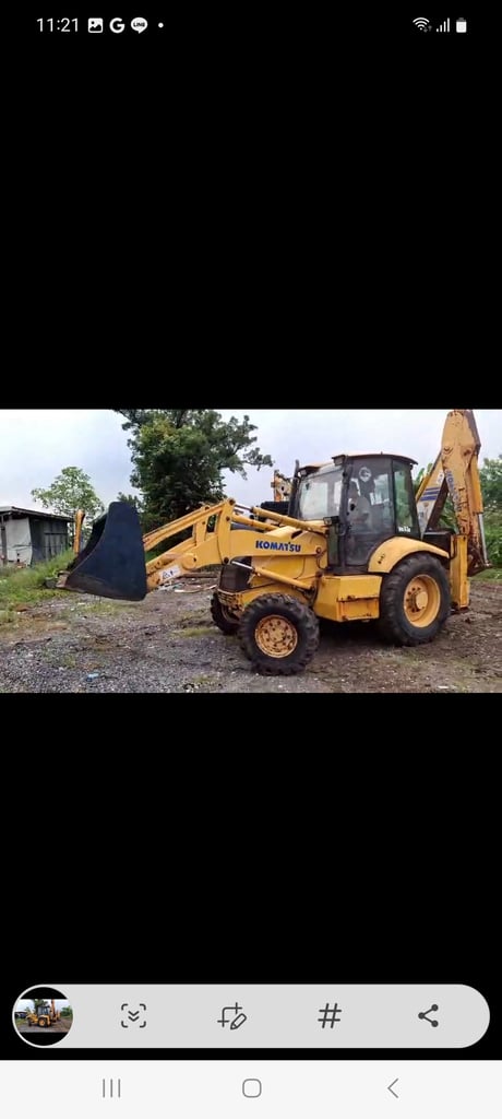 รถหน้าตักหลังขุด komatsu 2เพลา ใช้งานได้ดี มีทะเบียน ราคา399,000 รถหน้าตักหลังขุด komatsu 2เพลา ใช้งานได้ดี มีทะเบียน ราคา399,000