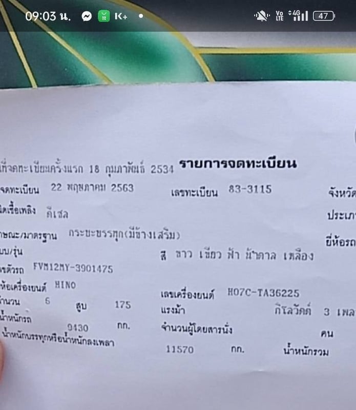 รถ10ล้อ. 1เพลา Hino Fm12my. Ho7c. 175แรง มีทะเบียน ใช้งานดี ราคาถูกดี4.3แสน รถ10ล้อ. 1เพลา Hino Fm12my. Ho7c. 175แรง มีทะเบียน ใช้งานดี ราคาถูกดี4.3แสน