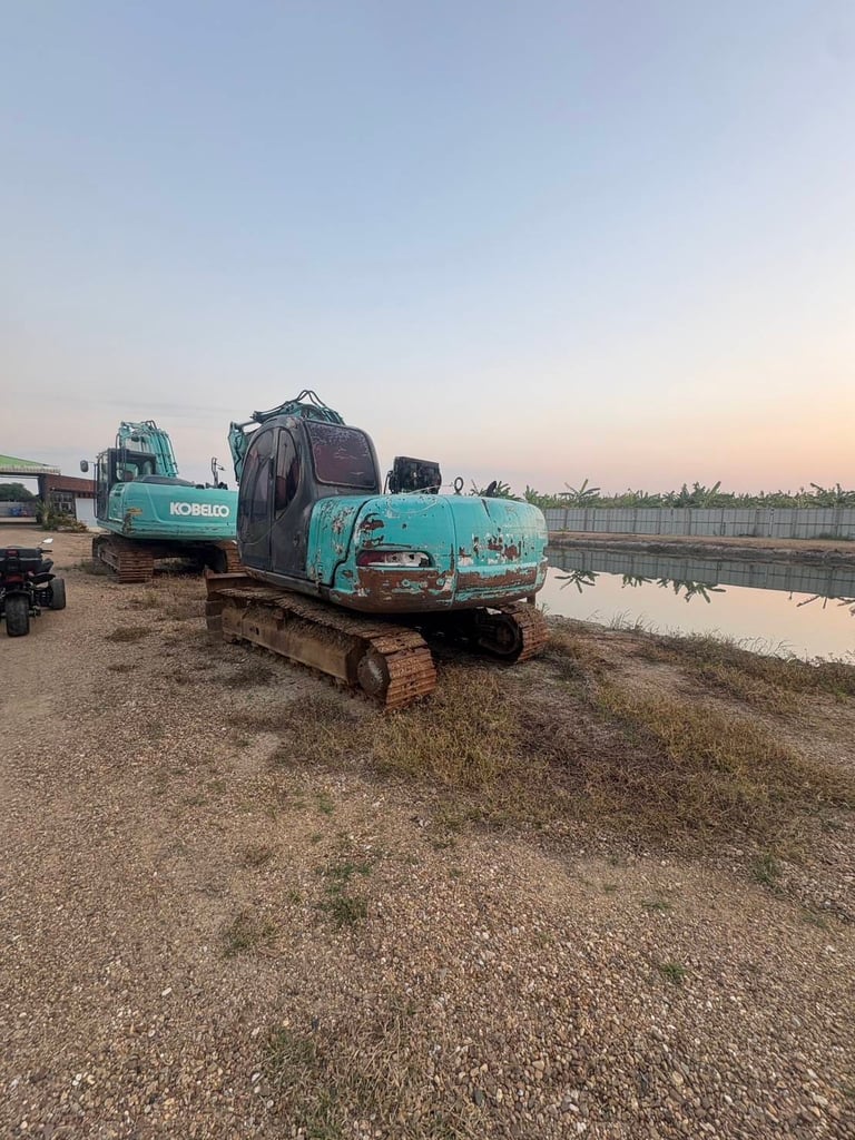 รถแม็คโครkobellco sk120-5 ใช้งานดี ใบซื้อขาย ราคา239,000