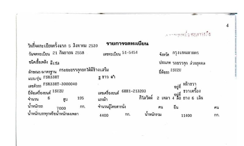 ขายรถ6ล้อดั้มisuzu sfr33ht 195. แรง ใช้งานเ มีทะเบียน ราคา 5.5แสน