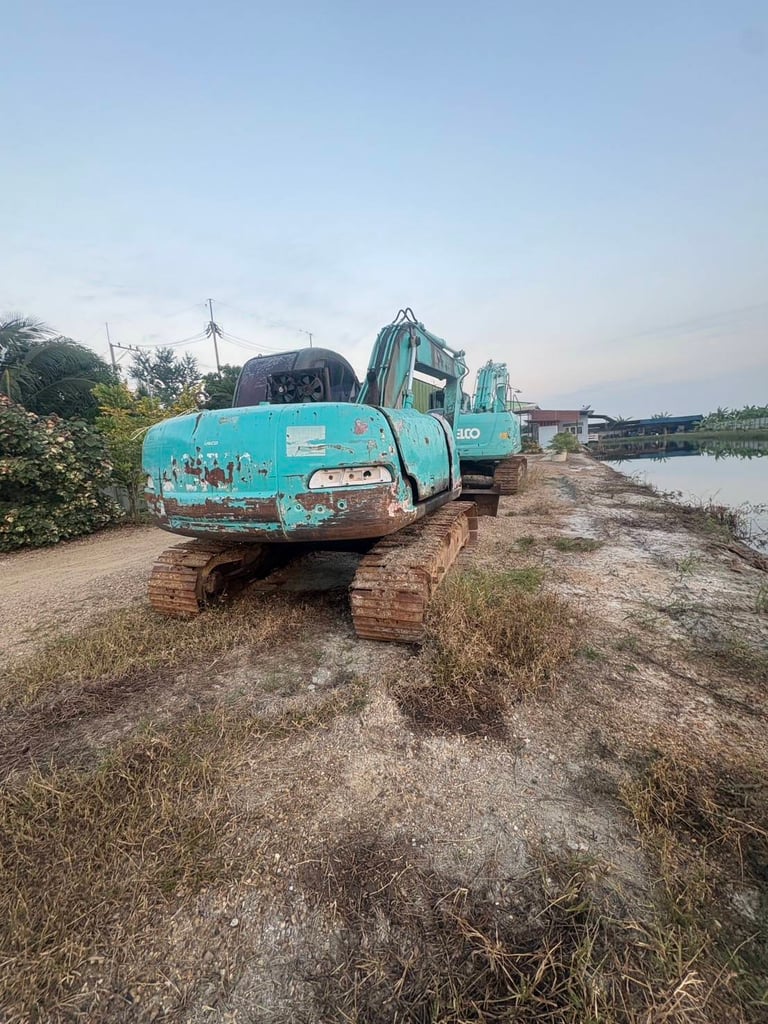 รถแม็คโครkobellco sk120-5 ใช้งานดี ใบซื้อขาย ราคา239,000