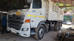 รถ10 ล้อดั้มพ่วง แม่ลูกHino 380แรง มีทะเบียน ใช้งานดี าาคา1,950,000