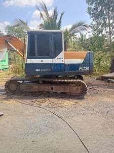 รถแม็คโครkomatsu pc120-5 ใช้งานดี ใบซื้อvาย ราคาถูกดีๆ3.2แสน