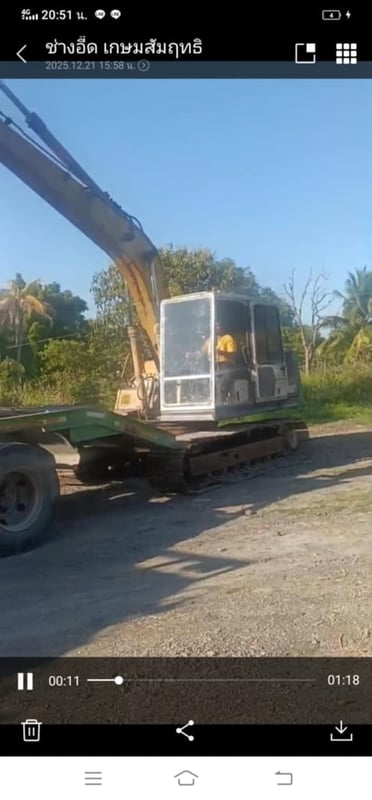 รถแม็คโครkomatsu pc120-5 ใช้งานดี ใบซื้อvาย ราคา299,000