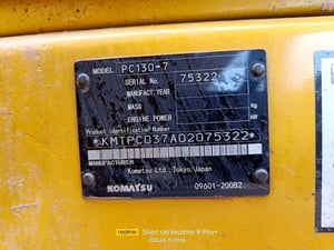 ขายรถแม็คโครkomatsu pc130-7 ใช้งานดี มีทะเบียน ราคา6.8แสน