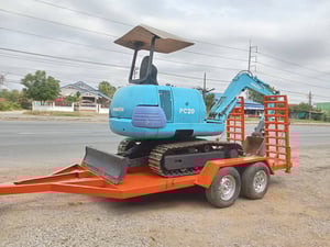 รถแม็คโครพร้อมสาลี่ komatsu pc20-7ใช้งานดี ใบซื้อขายราคา2.4แสน