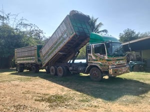 ขายรถ10ล้อพ่วงแม่ลูก hinoเครื่องp11  แคชซี227 มีทะบียน ใช้งานดีราคา599,000