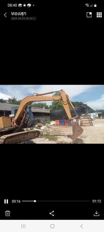 ขายรถแม็คโครkomatsu pc60-3 ใช้งานได้ ใบซื้อvาย ราคา160,000