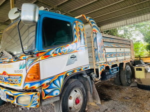 รถ6ล้อ ดั้ม hino fg8j ใช้งานดี มีทะเบียน ราคาคา5.6แสน