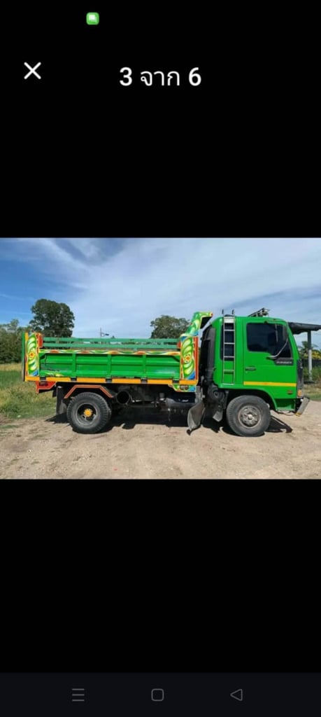 ขายรถ6ล้อดั้มhino 195 มีทะเยียน ใช้งานดี ราคา400,000