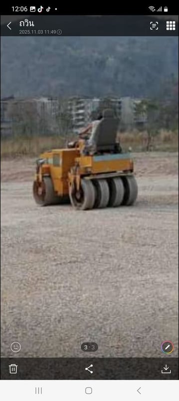 รถบดหน้าเหล็กหลังยาง4ตัน sumitomo ใช้งานได้ดี ใบซื้อขาย ราคา165,000