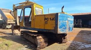 รถแม็คโครkomatsu pc120-2ใช้งานได้ดี ใบซื้อขาย ราคา165,000