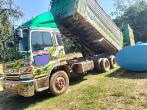 ขายรถ10ล้อพ่วงแม่ลูก hinoเครื่องp11  แคชซี227 มีทะบียน ใช้งานดีราคา599,000