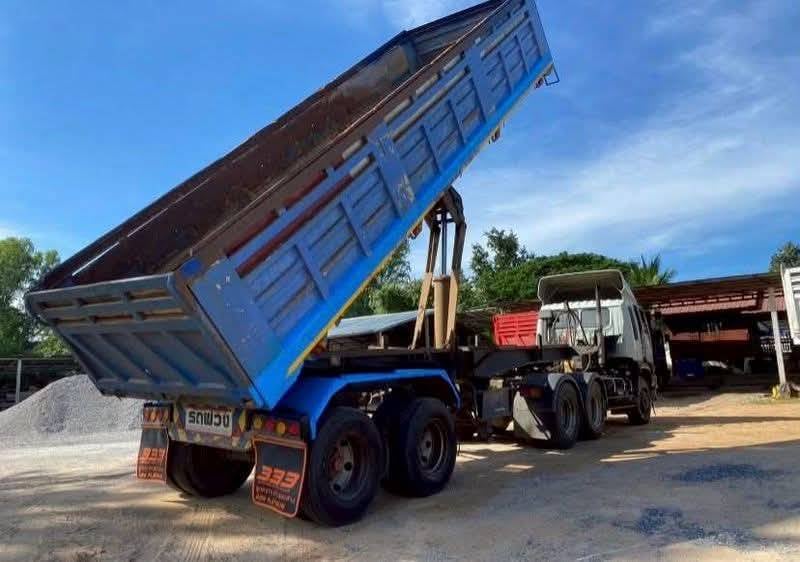 รถพ่วงเทเลอ hino fm2k 260แรง ใช้งานดี มีทะเบียน ราคาถูกดีๆๆ7.8แสน