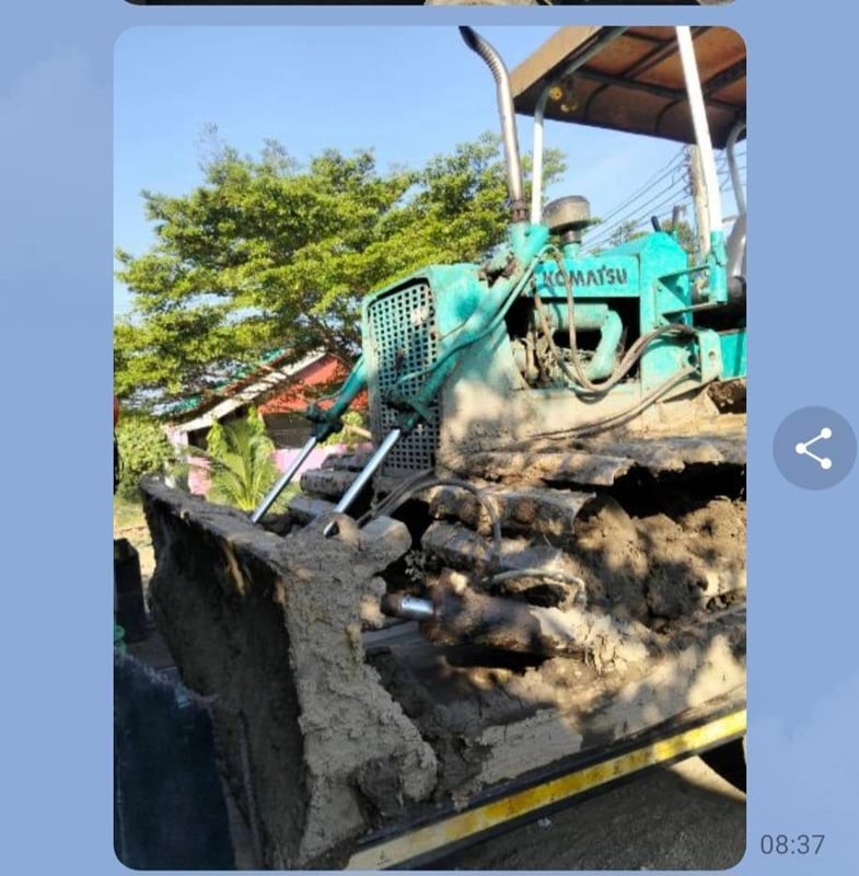 รถแทรกเตอร์komatsu D20pl-5ตีนเป็ด70 cm.ใช้งานดี ราคา165,000