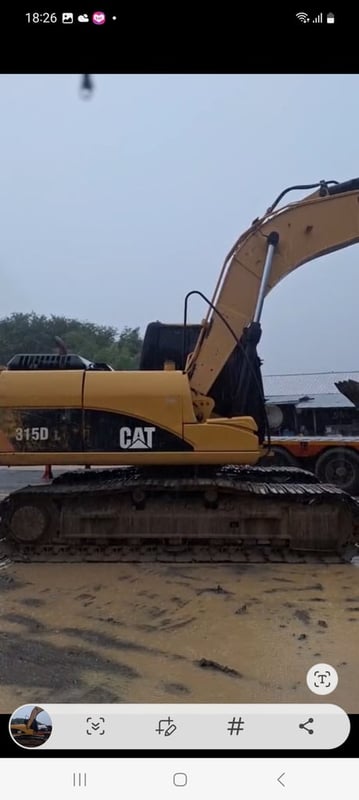 ขายรถแม็คโครCAT 315D มีทะเบียน 17,000บ. ใช้งานได้ดีปกติ ราคาถูกดี5.5แสน