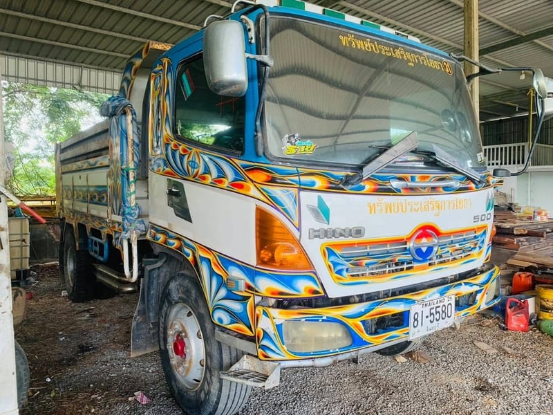 รถ6ล้อ ดั้ม hino fg8j ใช้งานดี มีทะเบียน ราคาคา5.6แสน