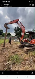 ขายรถแม็คโครkubota 5ton ใช้งานได้มีทะเบียน ราคา3.5แสน