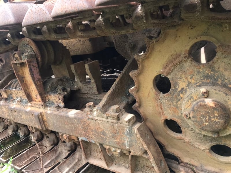 รถแทรกเตอร์ komstsu D20p-5ตีนเป็ด ใช้งานได้ปกติ ใบมีดสไล้ รารา99,000