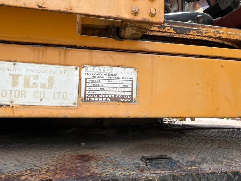 ขายรถเครน 20ตัน kato  kr20-h ใช้งานได้ดีมาก ใบซื้อขาย ราคาถูกดี399,000