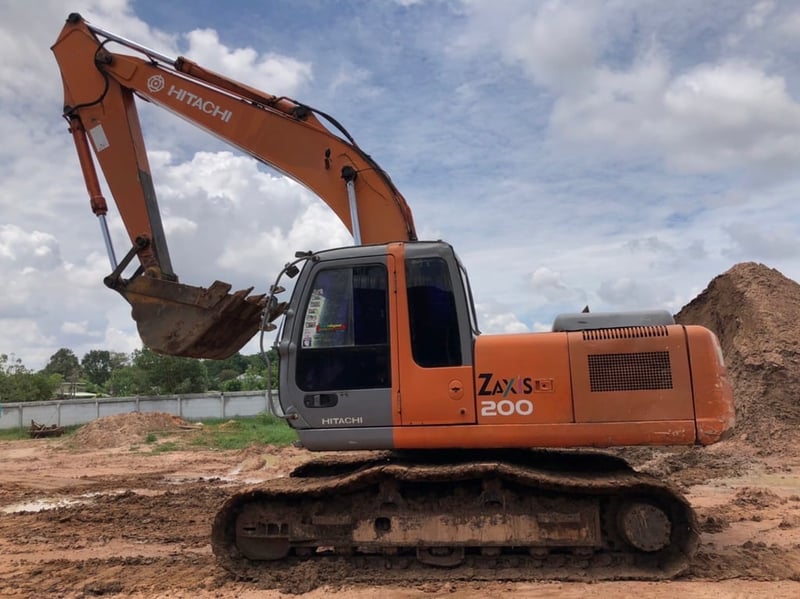 รถแม็คโคร hitachi zx200 ใช่งานดี ใบแจ่งจำหน่าย ราคา499,000