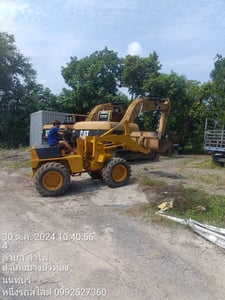 ขายรถตักล้อยาง 1คิว mitsubishi ใช้งานดี ใบซื้อขาย ราคา180,000