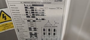 หม้อแปลงไฟห้า400สภาพดี ราคา250,000บ.