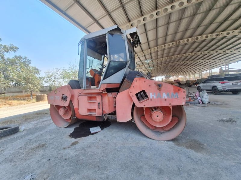 ขายรถบดล้อเหล็ก 5ตัน hamm ใช้งานได้ปกติ ใบซื้อขาย ราคา399 000