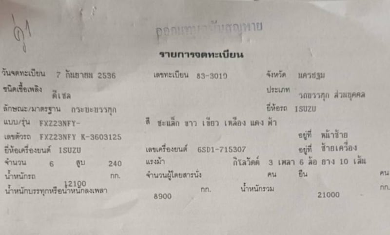 รถ10ล้อ น้ำ isuzu  240แรง มีทะเบียน ใช้งานดี ราคา799,000