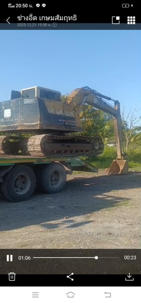 รถแม็คโครkomatsu pc120-5 ใช้งานดี ใบซื้อvาย ราคา299,000