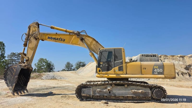 รถแม็คโครkomatsu pc450-8lcใช้งานดี ใบแจ้งจำหน่าย ราคา2.2ล.บาท