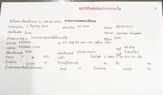 ขายรถ10ล้อ2เพลา Hino fm1m 220แรง ใช้งานได้ มีทะเบียน ราคา3.3แสน