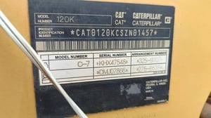 ขายรถเกรดเดอร์cat 120k ใช้งานดี มีทะเบียน ราคา3.5ล.บาท